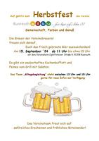 15.09.2024: Auf geht’s zum Herbstfest des Vereins 