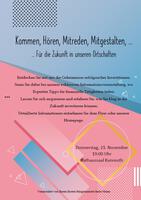 21.11.2024: Kommen, Hören, Mitreden, Mitgestalten - Gemeinde Kunreuth